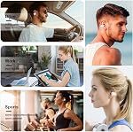 Wireless Earbuds,Bluetooth 5.3 Open Ear Headphones,Clip On Bluetooth Earbuds for Android iPhone Wireless Bluetooth Earphones with Digital Display Charging Case,Sports Headset for Running Workout