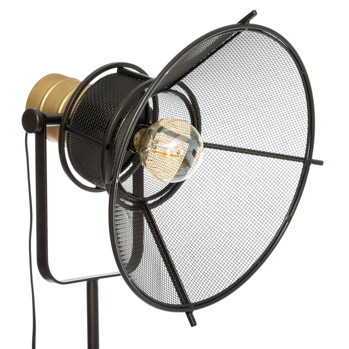 Atmosphera Lampadaire trépied Noir H 149 Rodo