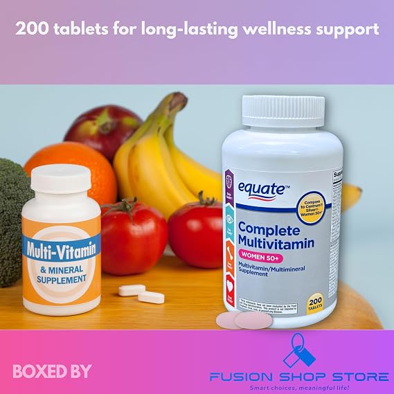 One Daily Multivitamin Multimineral- for Woman Supplement Tablets, 200ct (Pack of 1), Boxed by Fusion Shop Store