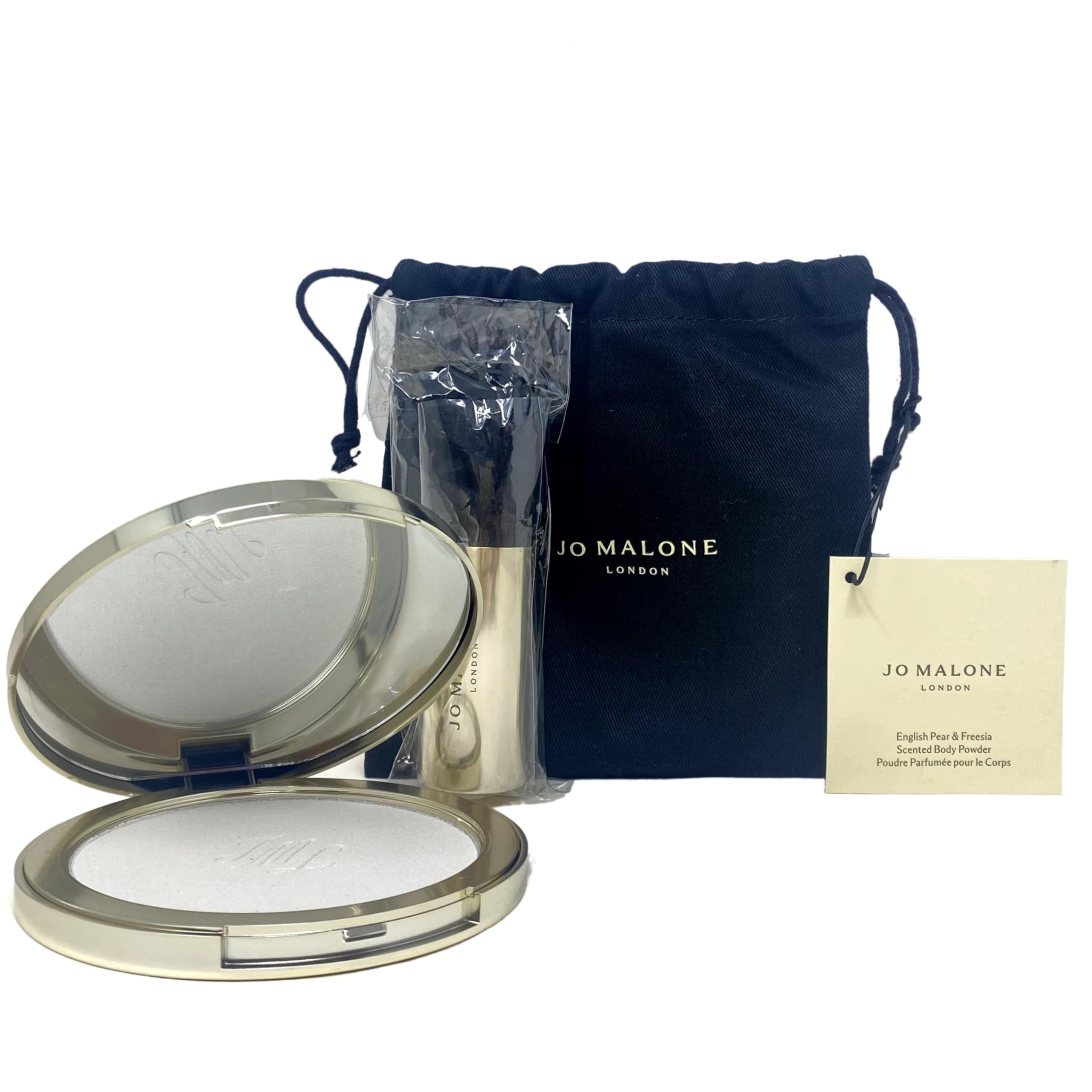 Jo Malone London Limited Edition English Pear & Freesia Scented Body Powder - 0.5 oz / 15 g, Black