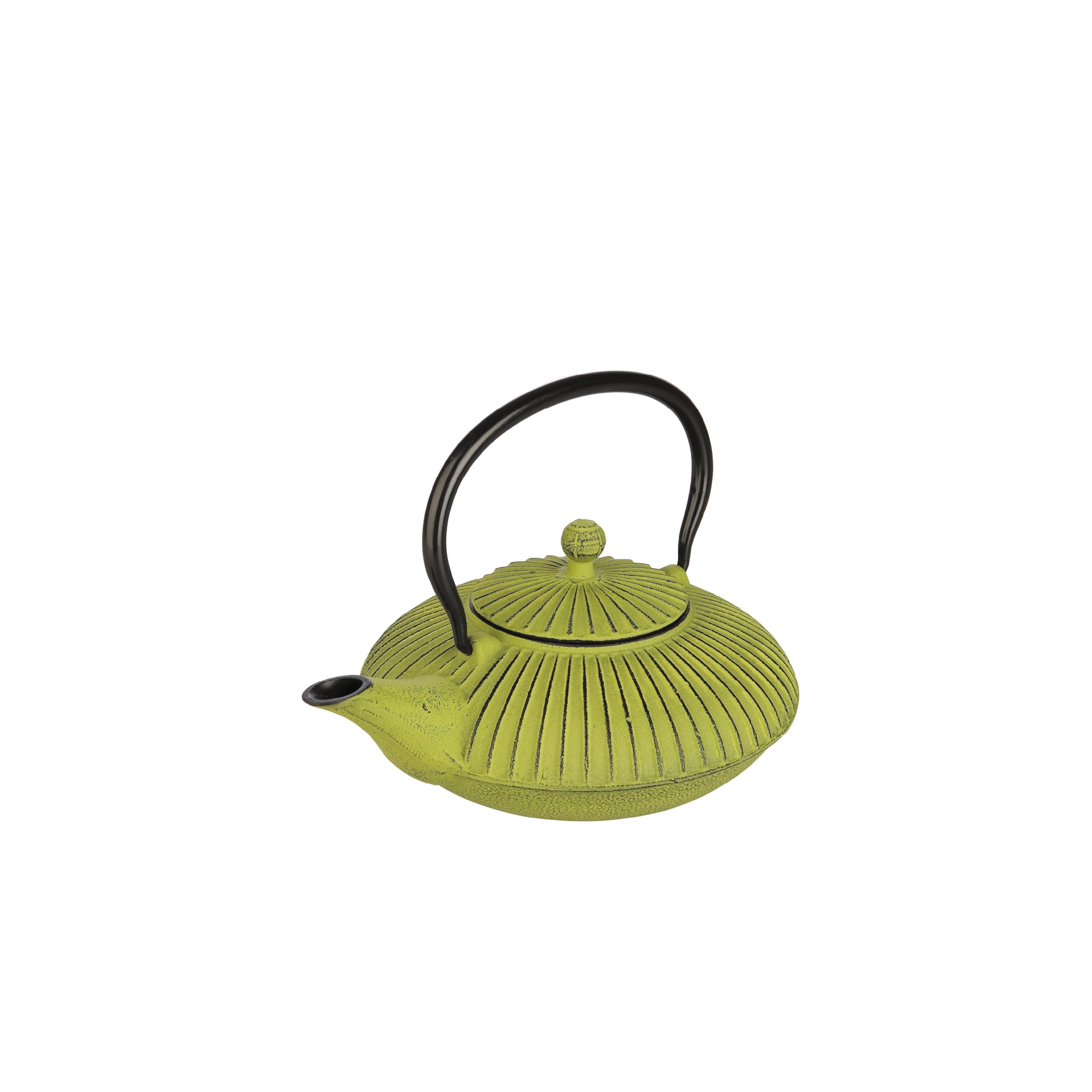 Ibili - Théière en Fonte Verte, 0,78 Litre, Intérieur Émaillé, Compatible avec les Plaques à Induction