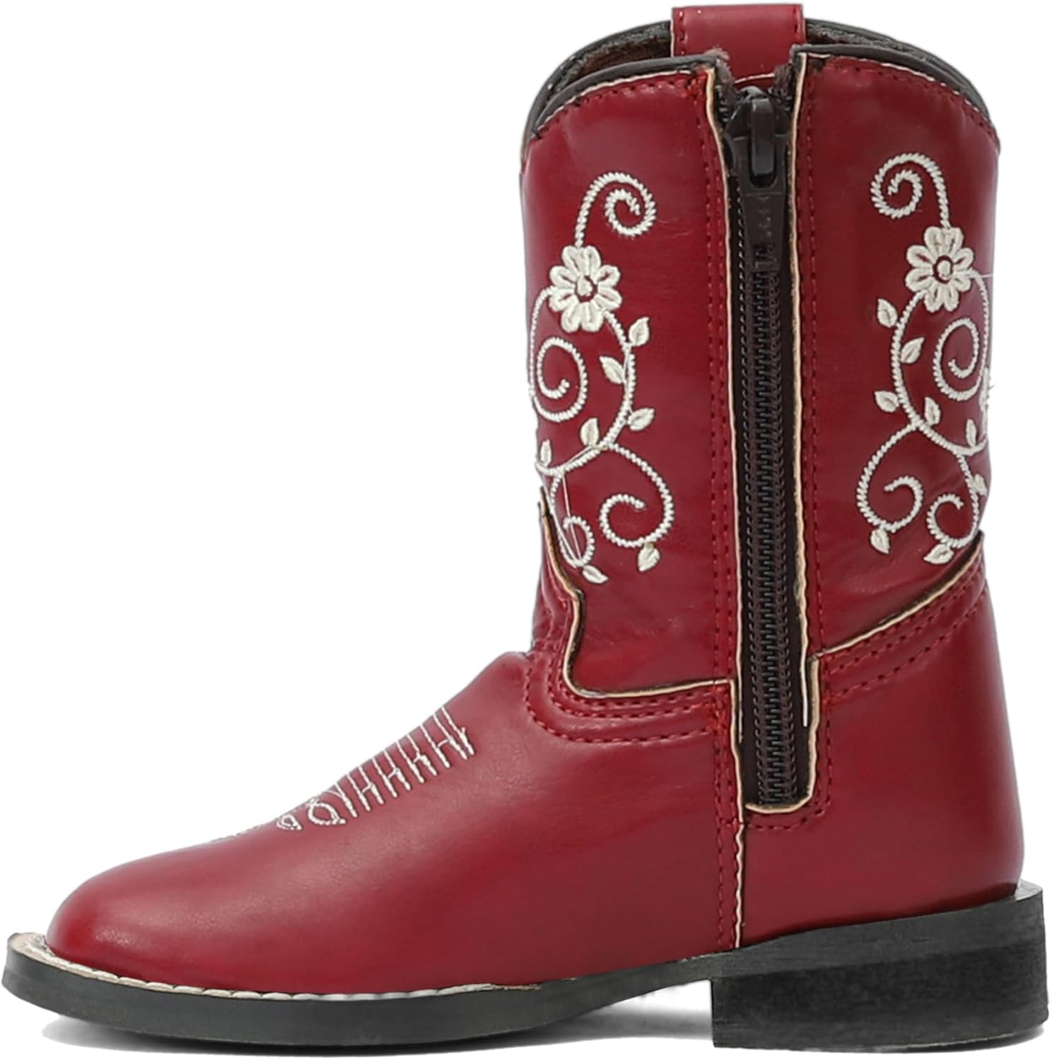 TuffRider Toddler Fire Red Floral Western Boot