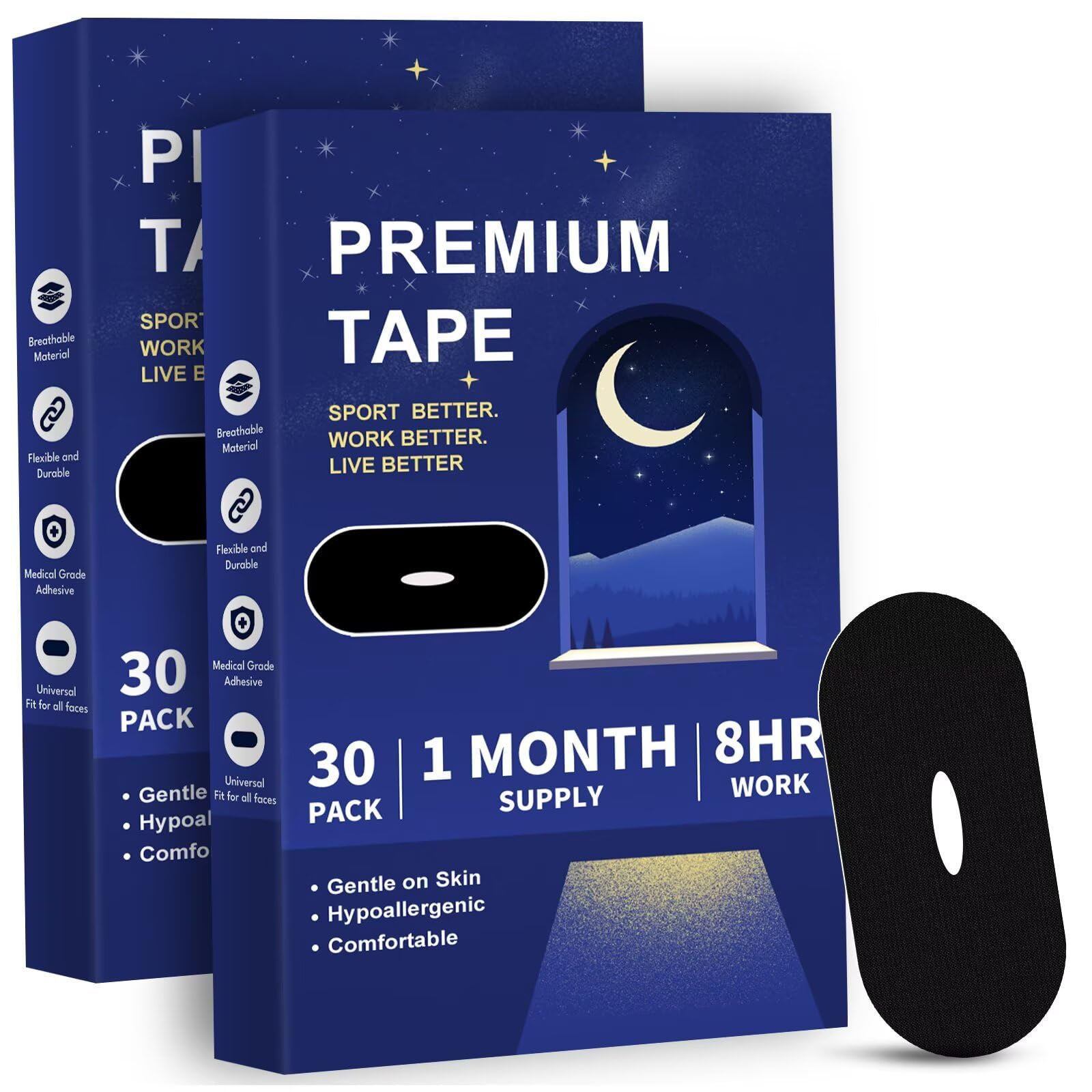Mouth Tape for Sleeping 60 Pcs Simple Practical L10