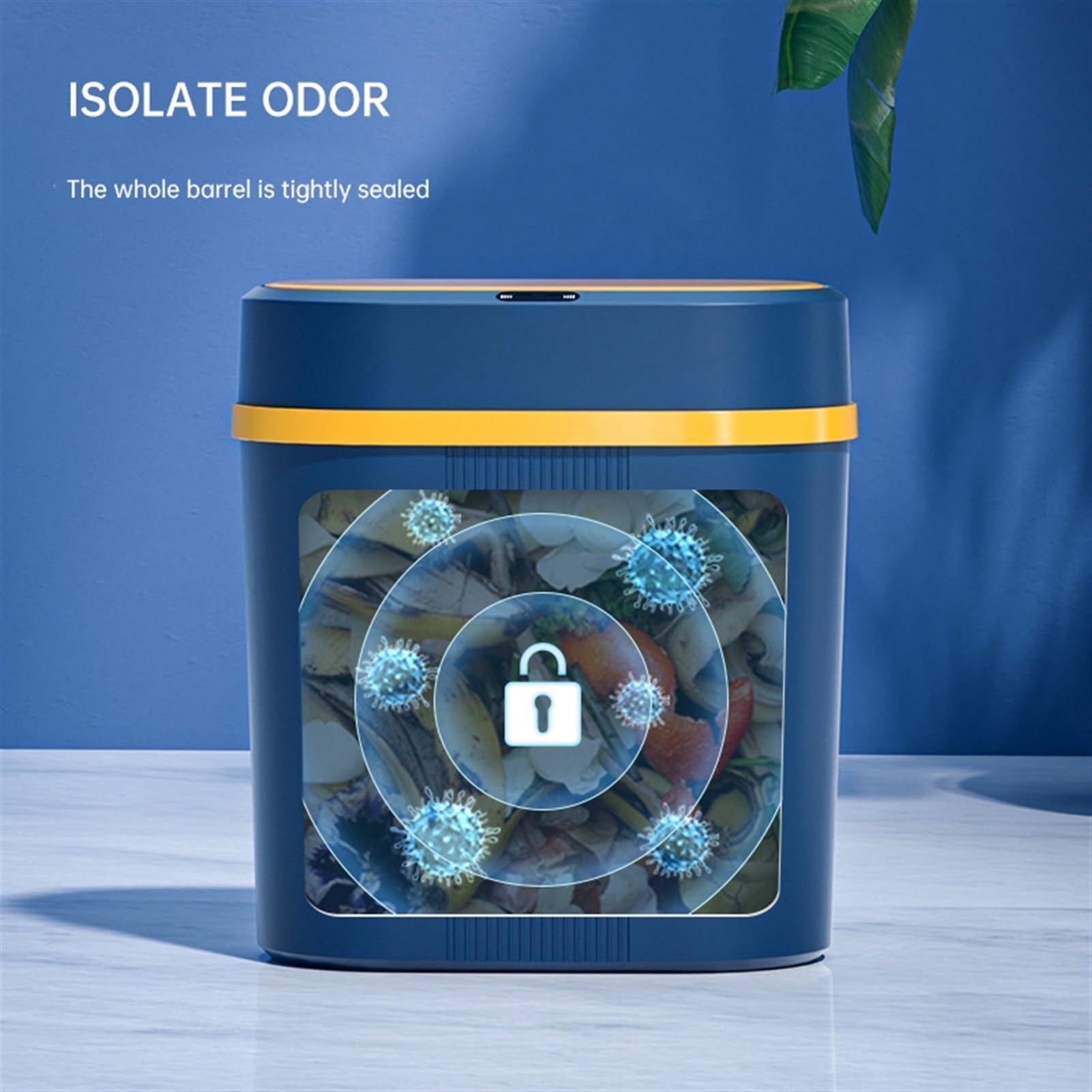 Cestino Bidone della Spazzatura for Uso Domestico Cestino for la Carta igienica Gap Tubo Stretto con Coperchio Papeleras para Cocina(A)
