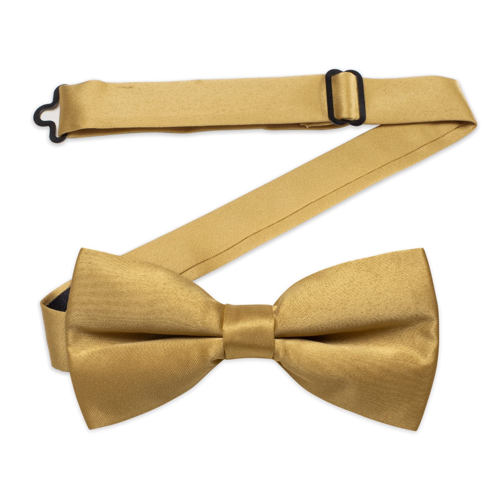 YourTiesPre-Tied Bow Tie Satin Solid Bowtie Adjustable Tuxedo Bowties for Men and Boys