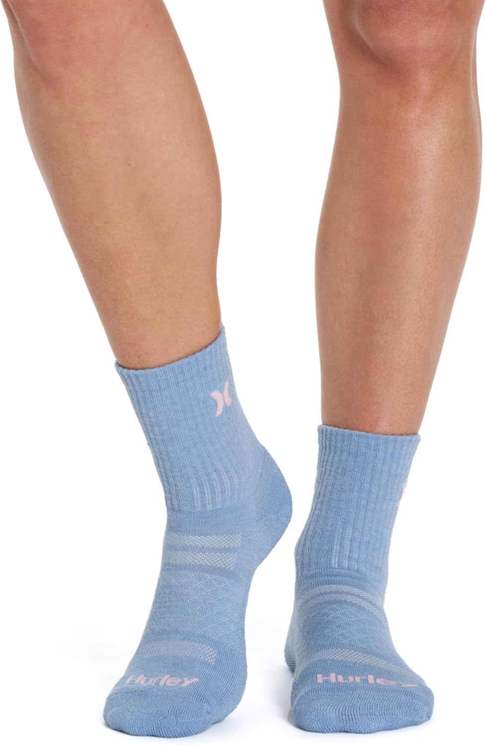 Hurley Women's Sport Stretch Low Crew Socks (8-Pack) - Image 3