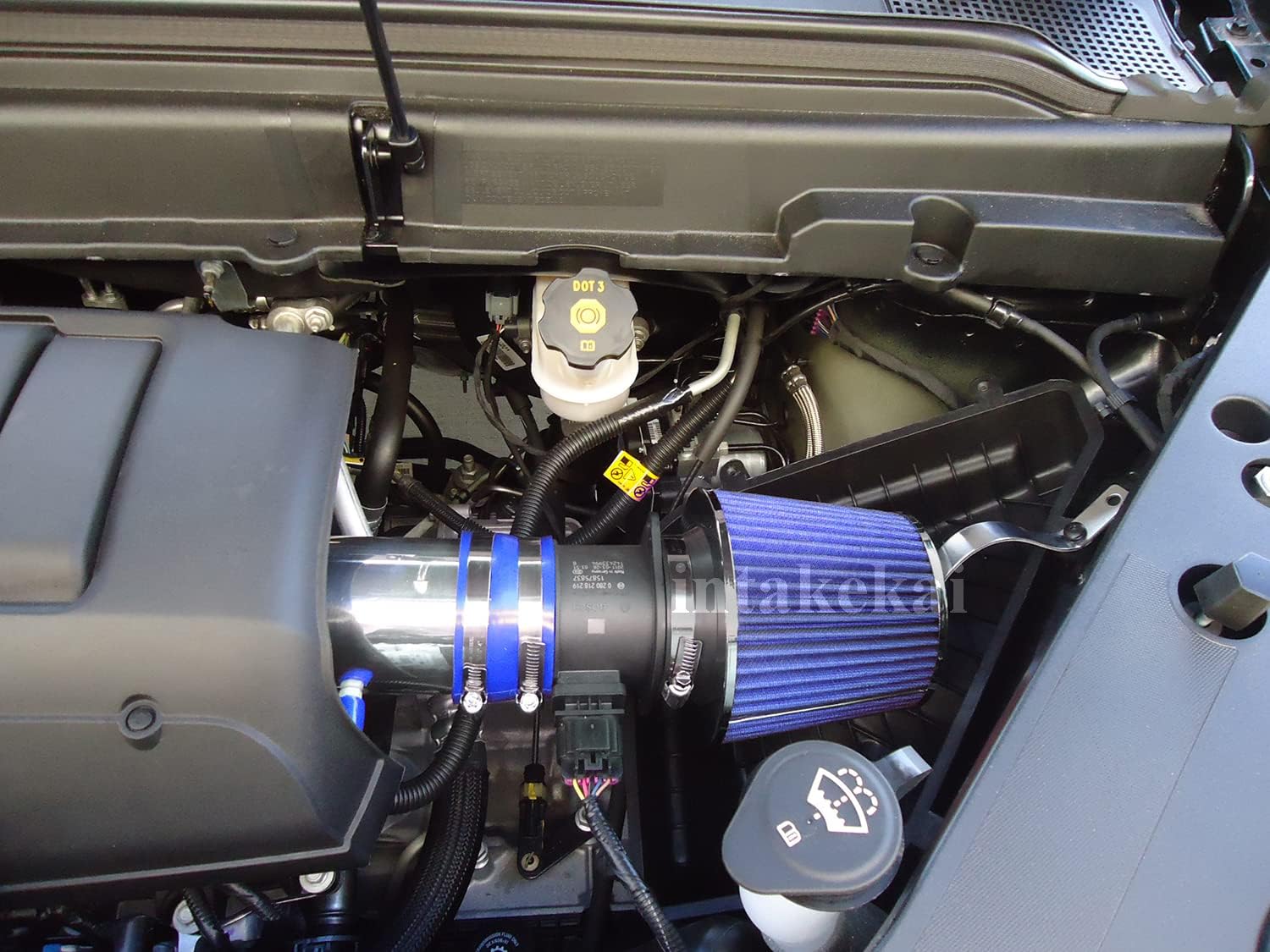 INTAKEKAI Performance Air Intake (Compatible with 2009-2011 CHEVROLET CHEVY TRAVERSE / 2007-2011 GMC ACADIA / 2008-2011 BUICK ENCLAVE / 2007-2010 SATURN OUTLOOK with 3.6L V6 DOHC MODELS) (BLUE)