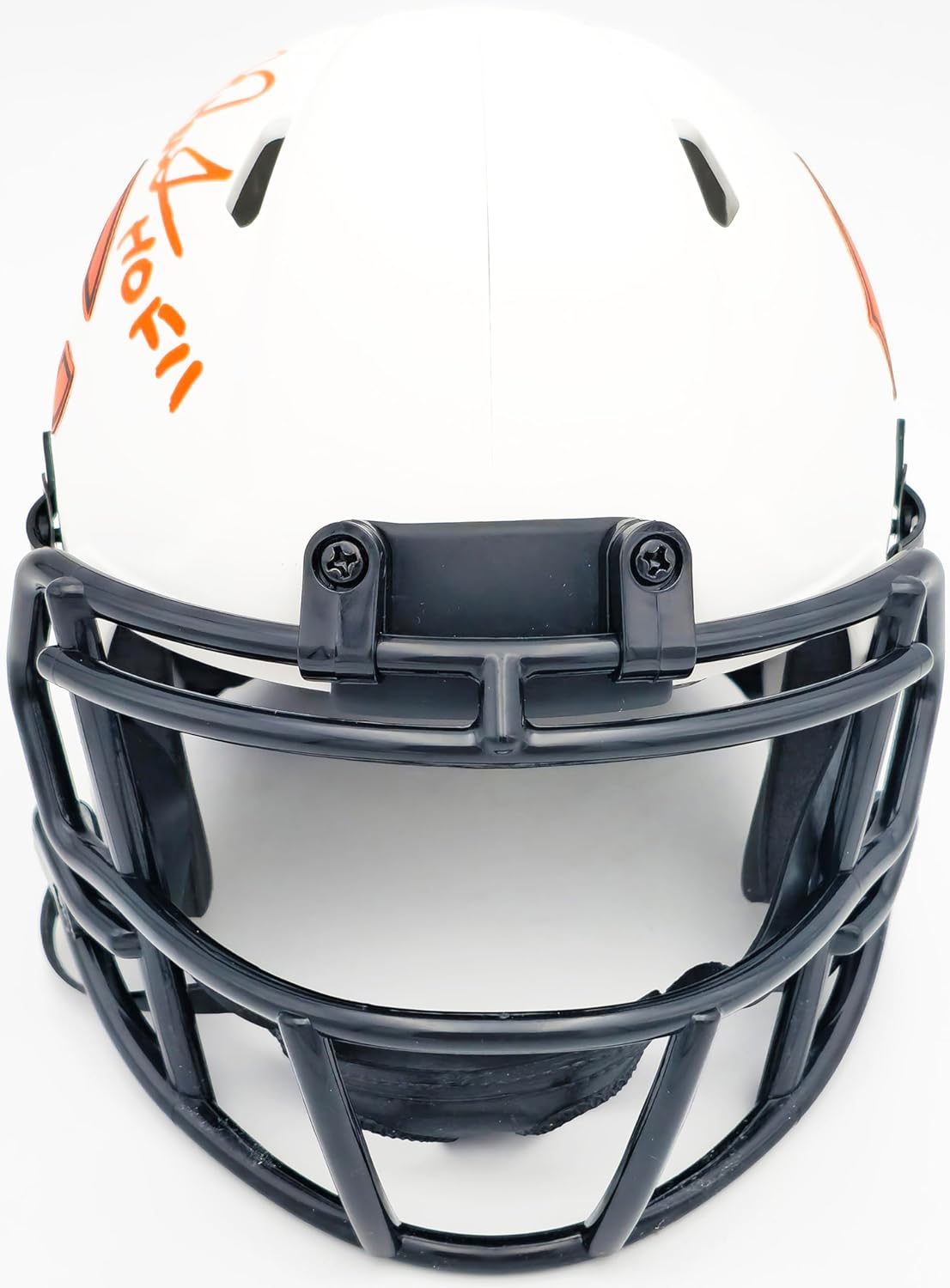 Richard Dent Autographed Lunar Eclipse White Speed Mini Football Helmet "HOF 11" Beckett BAS Witness Stock #230264