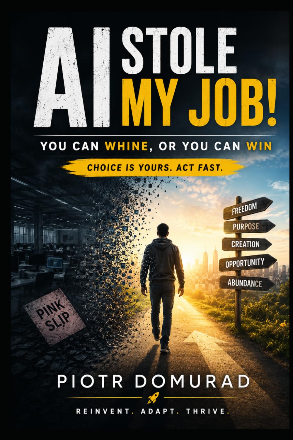 AI Stole My Job!: You Can Whine, or You Can Win Choice Is Yours. Act Fast.