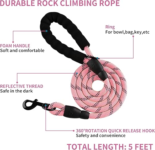 Miniatura 2 de AIITLE Juego de arnés y correa duradero de chaleco para perro, arnés sin tirones para mascotas con hebilla de memoria de seguridad, arnés