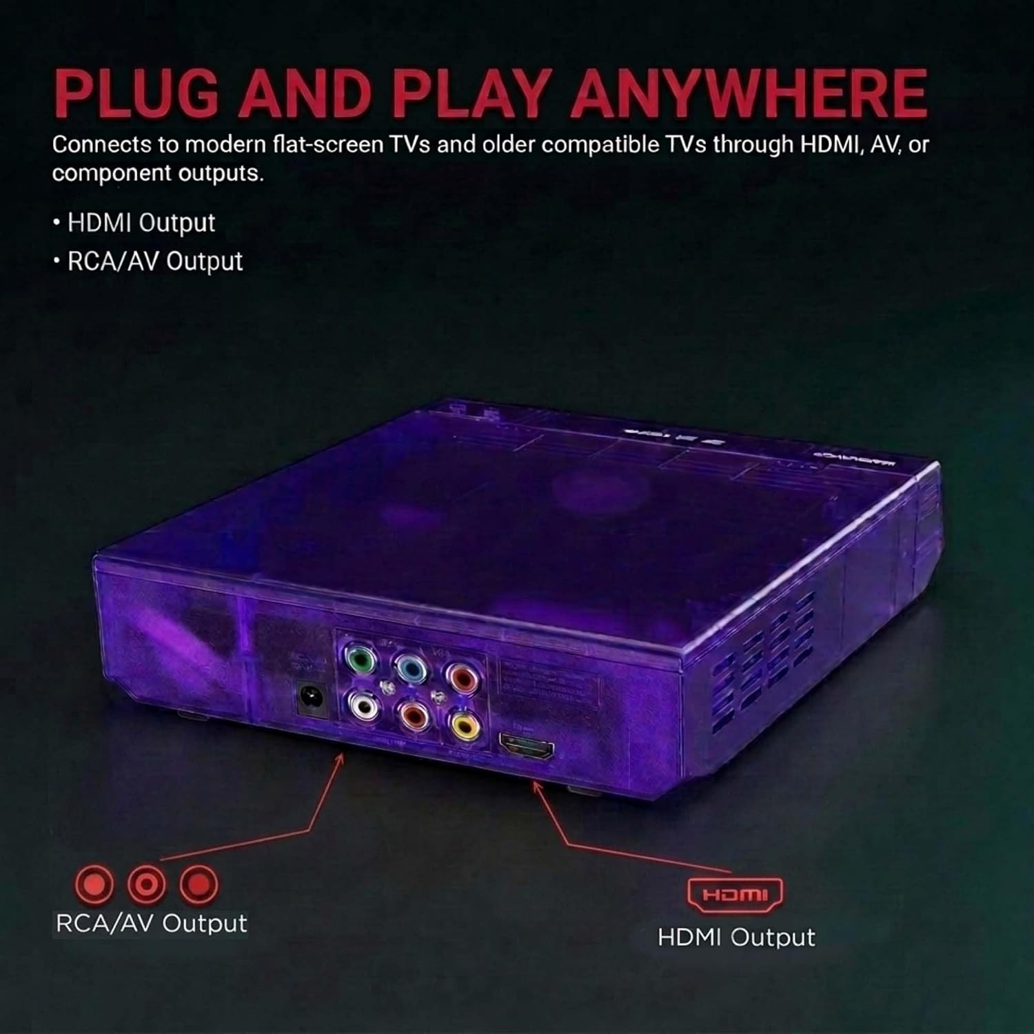 Magnavox, Translucent DVD Player with HDMI Cable Included, Multi Format DVD CD MP3 Player, HDMI Output, Remote Control, PAL/NTSC Compatible, 2 Channel Audio