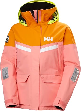 Helly Hansen Pier 4.0 Foul Weather Sailing Jacket for Women, Waterproof | Breathable Comfort, Lightweight for Easy Movement, 100% Recycled Materials, Adjustable Hood, For Sailing & Rainy Days