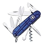 Victorinox Climber Swiss Army Knife, 14 Function Swiss Made Pocket Knife with 2 Blades, Corkscrew and Screwdriver - Ruby