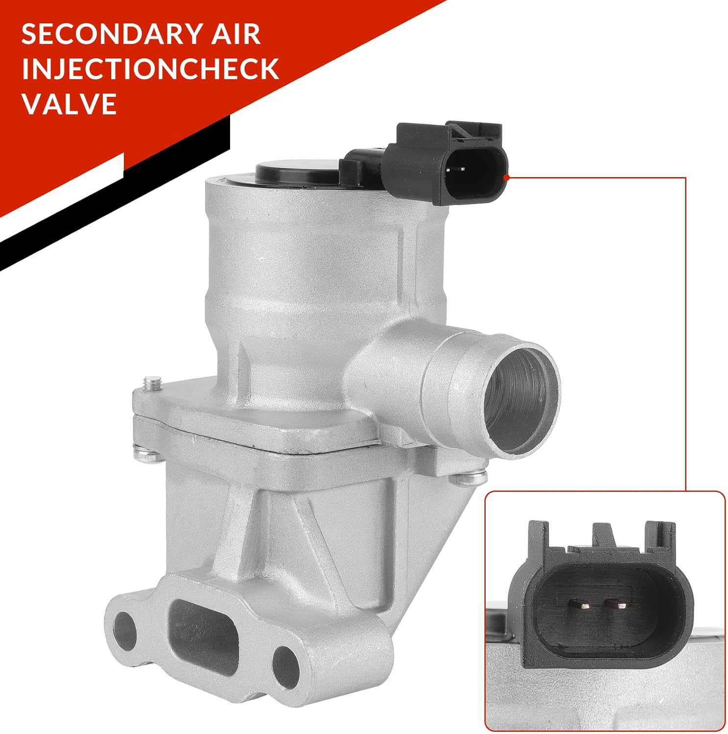 Secondary Air Injection Check Valve with Gasket for Chevrolet Trailblazer 2004-2005， Replaces#12575655 214-2222