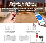 Jaxguom 370W Motorisation Portail Coulissant Ouvre Porte Coulissant max 800KG, Bluetooth WIFI Moteur Électrique de Portail Automatique for Garden, Garage Door - 4