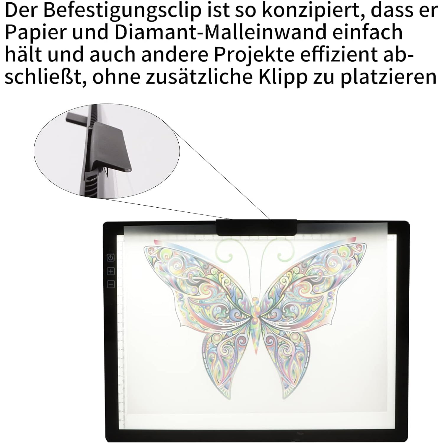 elice Tavolo Luminoso Ricaricabile A4 con Custodia, Funzionamento a Batteria, 6 Livelli di luminosità, Pannello Luminoso Ricaricabile per disegnare, Diamond Painting, Animazione