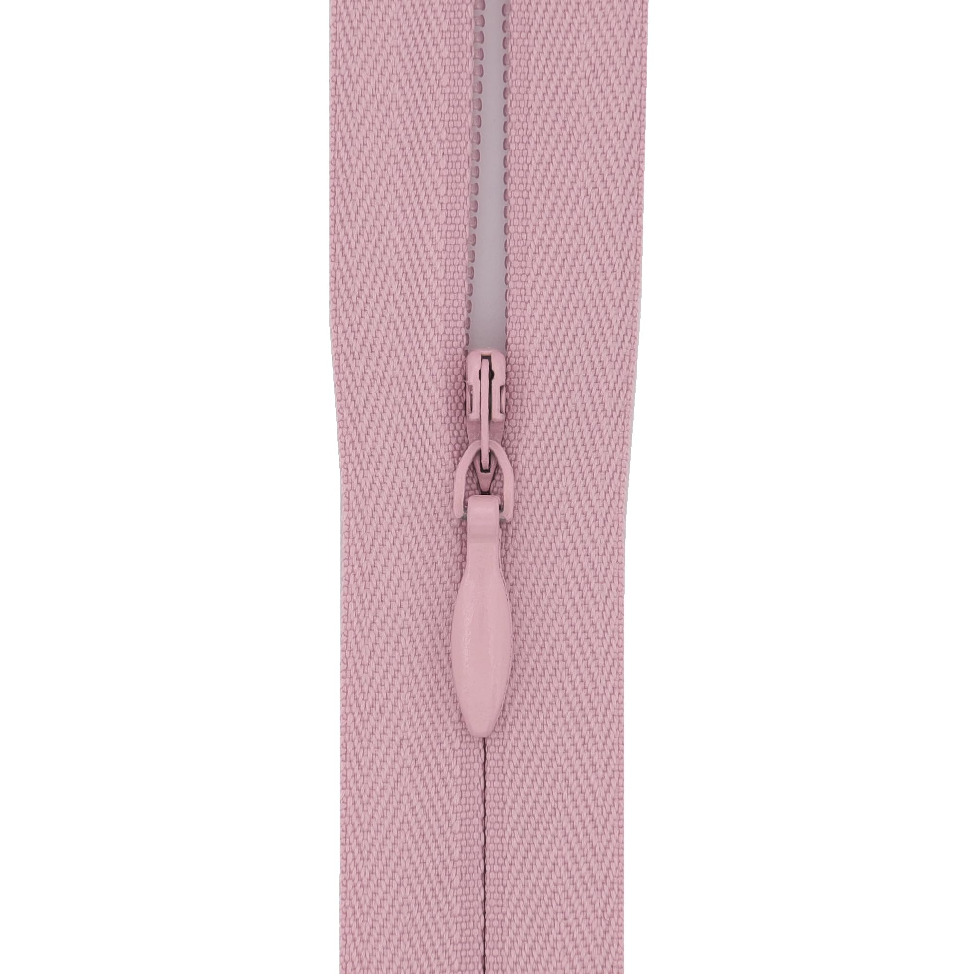 Y-Connection Dusty Rose Pink #3 Invisible Zip 18 Inch (45Cm) – With Woven Tape For Large Cushions, Floor Pillows & Long Dress Backs - Professional Hidden Nylon Zips For Upholstery & Dressmaking - 5 Zips (Dusty Rose Pink)