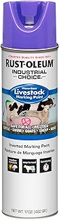 Rust-Oleum 383021 Livestock Marking Spray Paint, 17 oz, Fluorescent Purple
