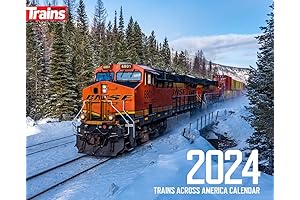 Trains Across America 2024 Calendar: Stunning Photography Chronicles North American Train Routes