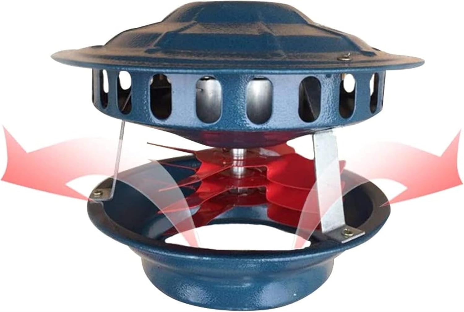Chimney Smoke Evacuator, Chimney Fan Fireplace Exhaust Fan Flue Fan, Chimney a Draft Inducer Chimney Exhaust Fan for Fireplace Professional for Barbecue Air Extractor,100 watts 12 Leaves