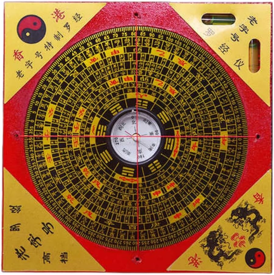 精准罗盘综合盘高精度木质 Feng Shui Good Luck Charms Furniture,Bag,Home,Office Other Scenes 入门罗经仪器客厅摆件 fengshui Chinese Tassel Ornaments-1250