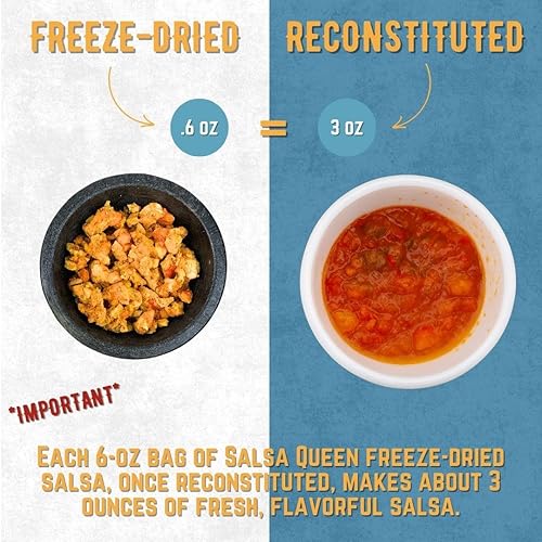 Vista 29 de Salsa Queen Salsa gourmet liofilizada Cantina Ingredientes frescos Vida útil de más de 3 años No necesita refrigeración Vegana, cetogénica