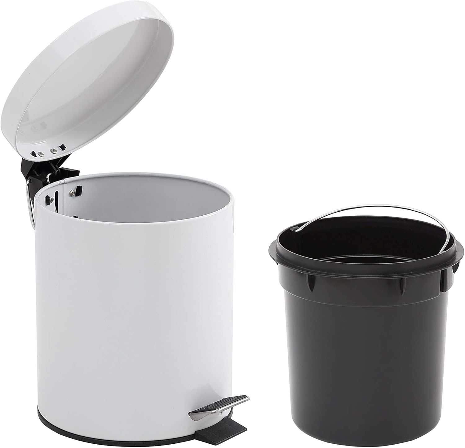 Modful Step Trash Can, White