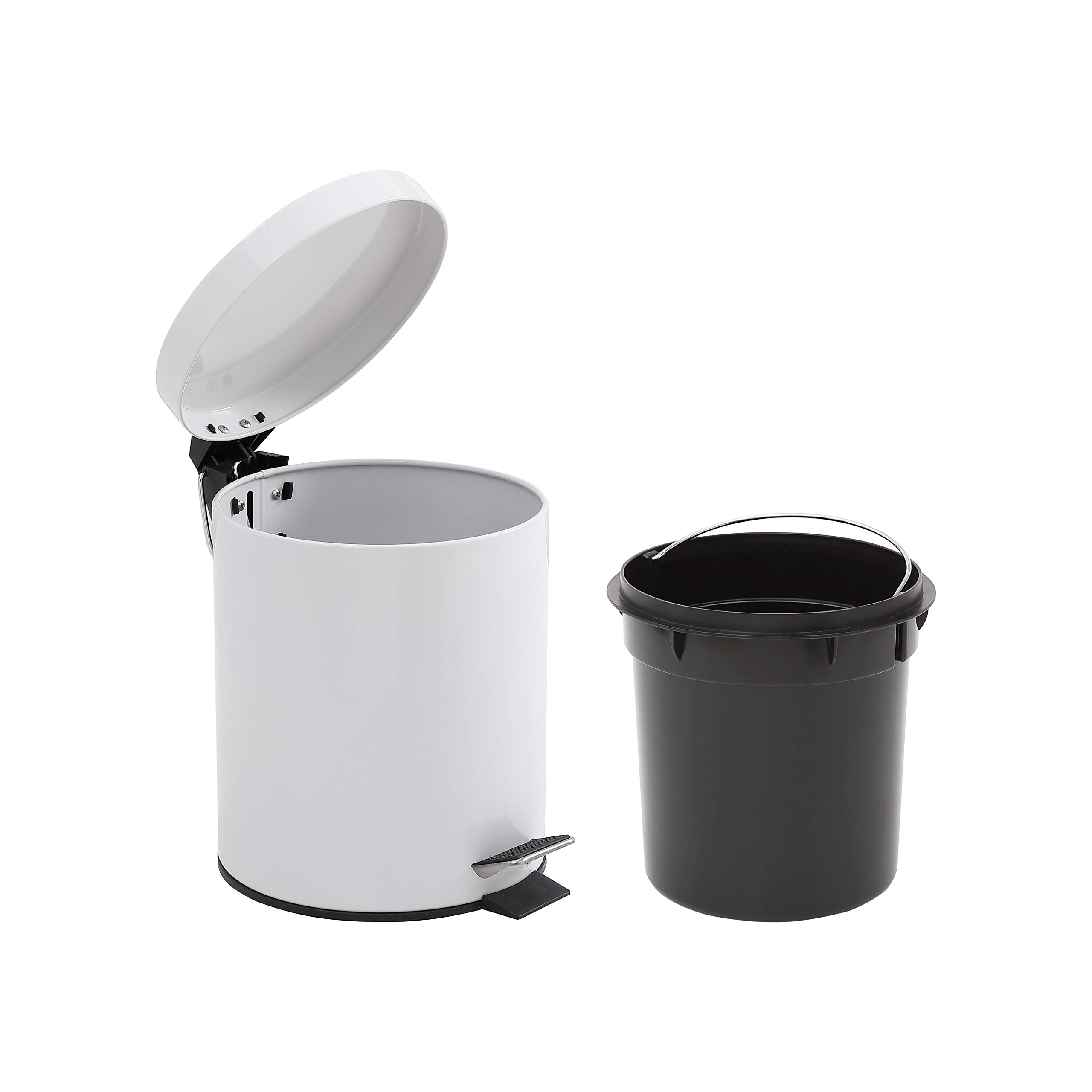 Photo 1 of Modful Step Trash Can, White