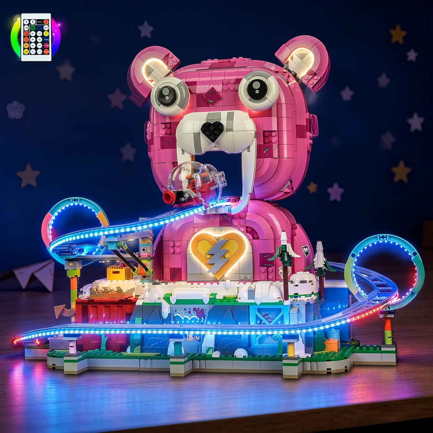 LocoLee RGB Coloful Light kit Compatible with Lego Rave Cave- Not Actual Model Only Lights, LED Lighting Accessories for LEGO 77082 for Display Collectors image 3