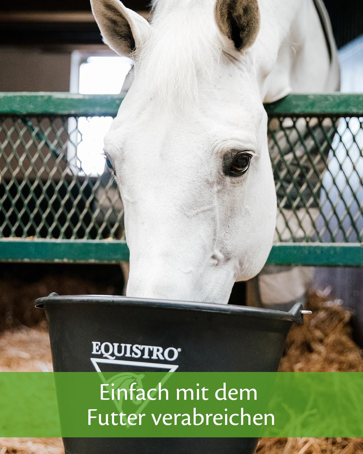 EQUISTRO® Sekrosan | Ergänzungsfuttermittel für Pferde | Zur Unterstützung der normalen Funktion der oberen Atemwege | Kann die Atemwegsfunktion stärken | 1L