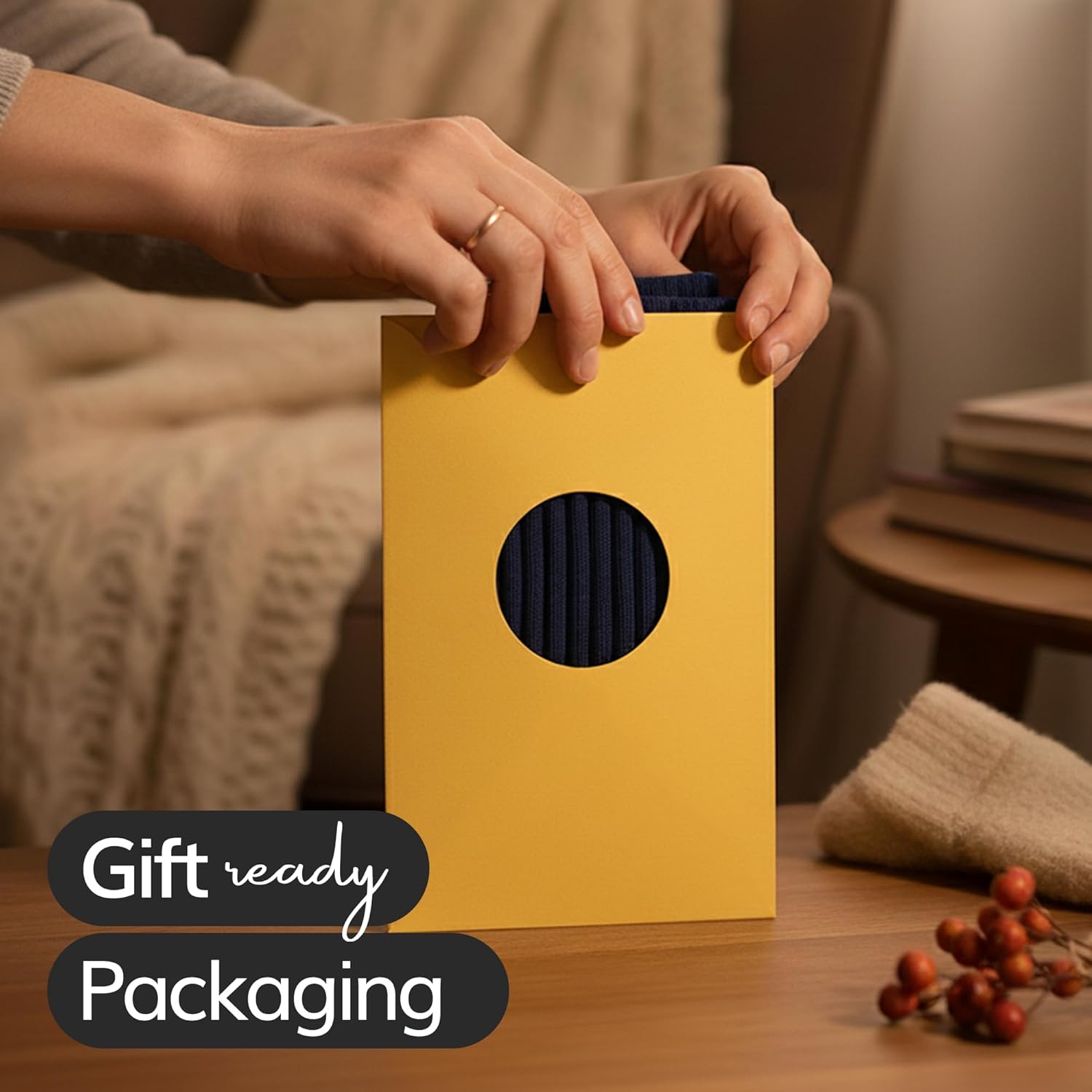 WaySoft Kids Cashmere Blend Beanie with Ear Flaps, Ribbed Knit Winter Hat for Boys & Girls, Warm Cold Weather Cap - Image 7