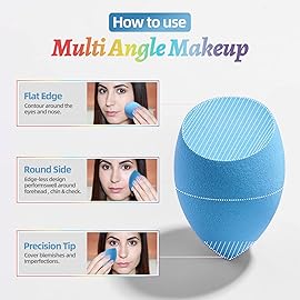 Makeup Sponge Set BS-MALL 7 Pcs blender sponge for Liquid, Cream, and Powder, Multi-colored Makeup Sponges (B-7Color)