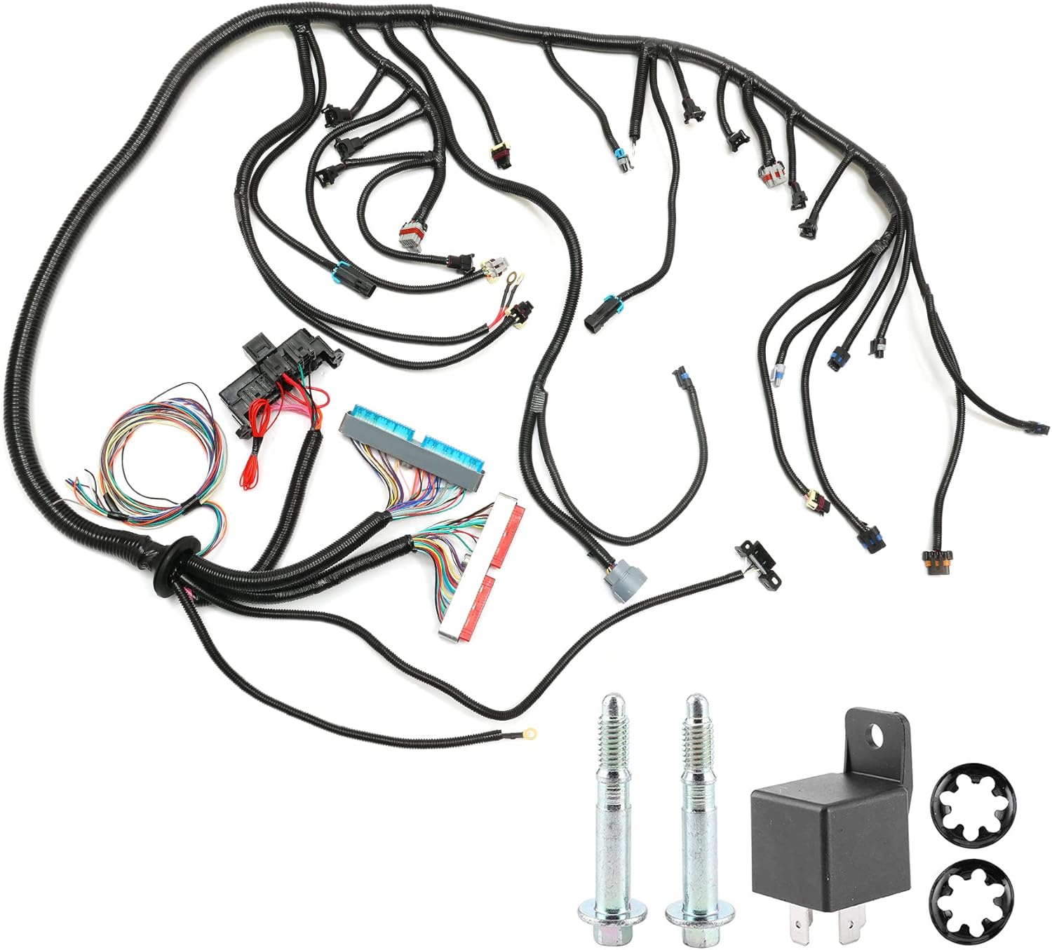 Standalone Wiring Harness, Compatible with 1997-2006 GM DBC LS1 Vortec 4.8L 5.3L 6.0L, with 4L60E or 4L80E(with Adapter) Transmissions, Drive by Cable Throttle Body, LS Swap Wire Harness : Electronics