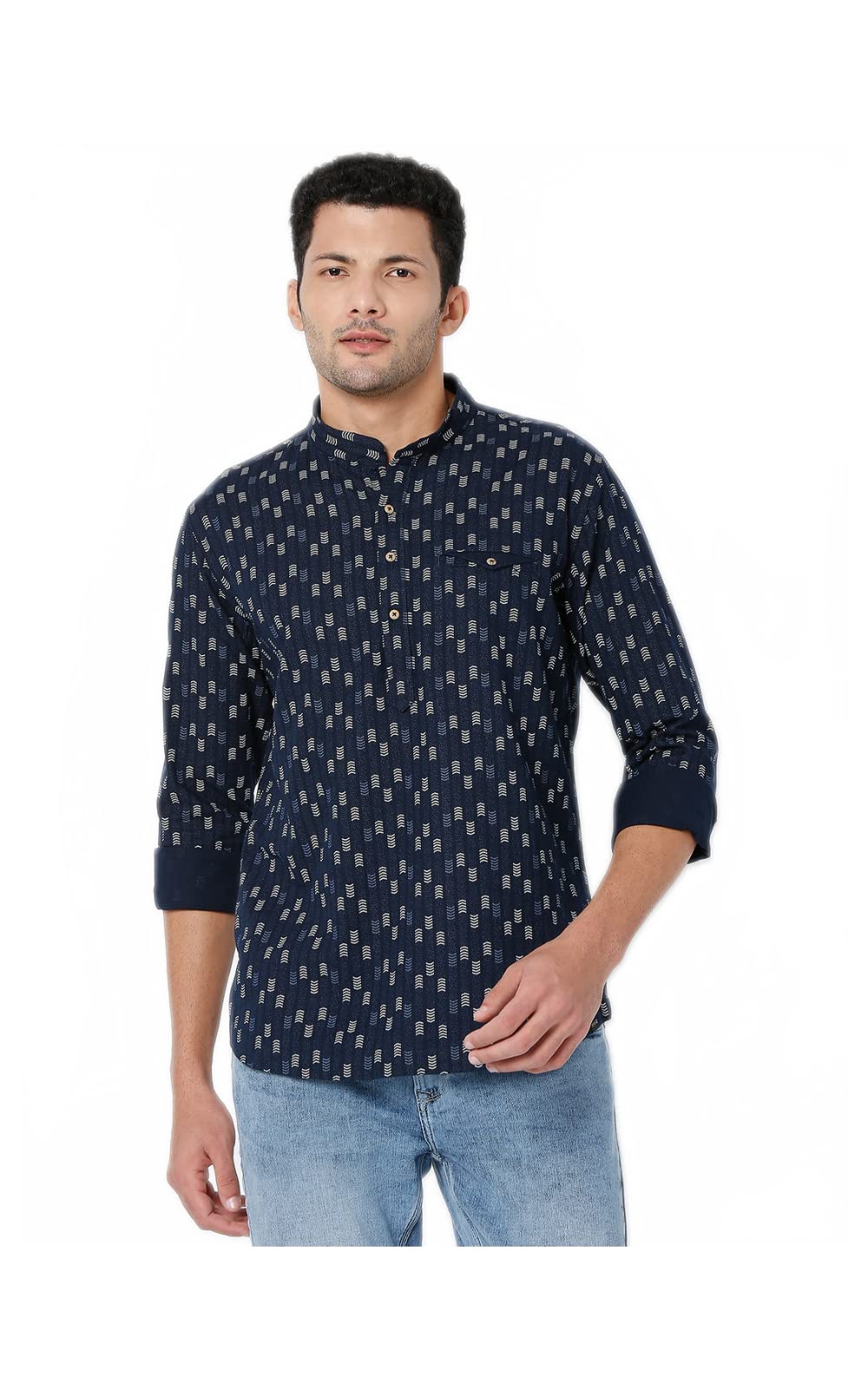 Spykar Men's Cotton Regular Fit Kurta (8905566003187P) in neutral