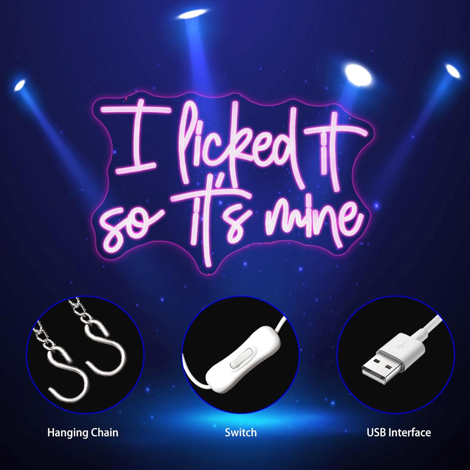 Neon Sign, Neon Signs for Wall Decor Neon LED Signs Room Neon Light Up Signs Home Decor for Bedroom Club Party Bar Shop USB Operated - Image 4