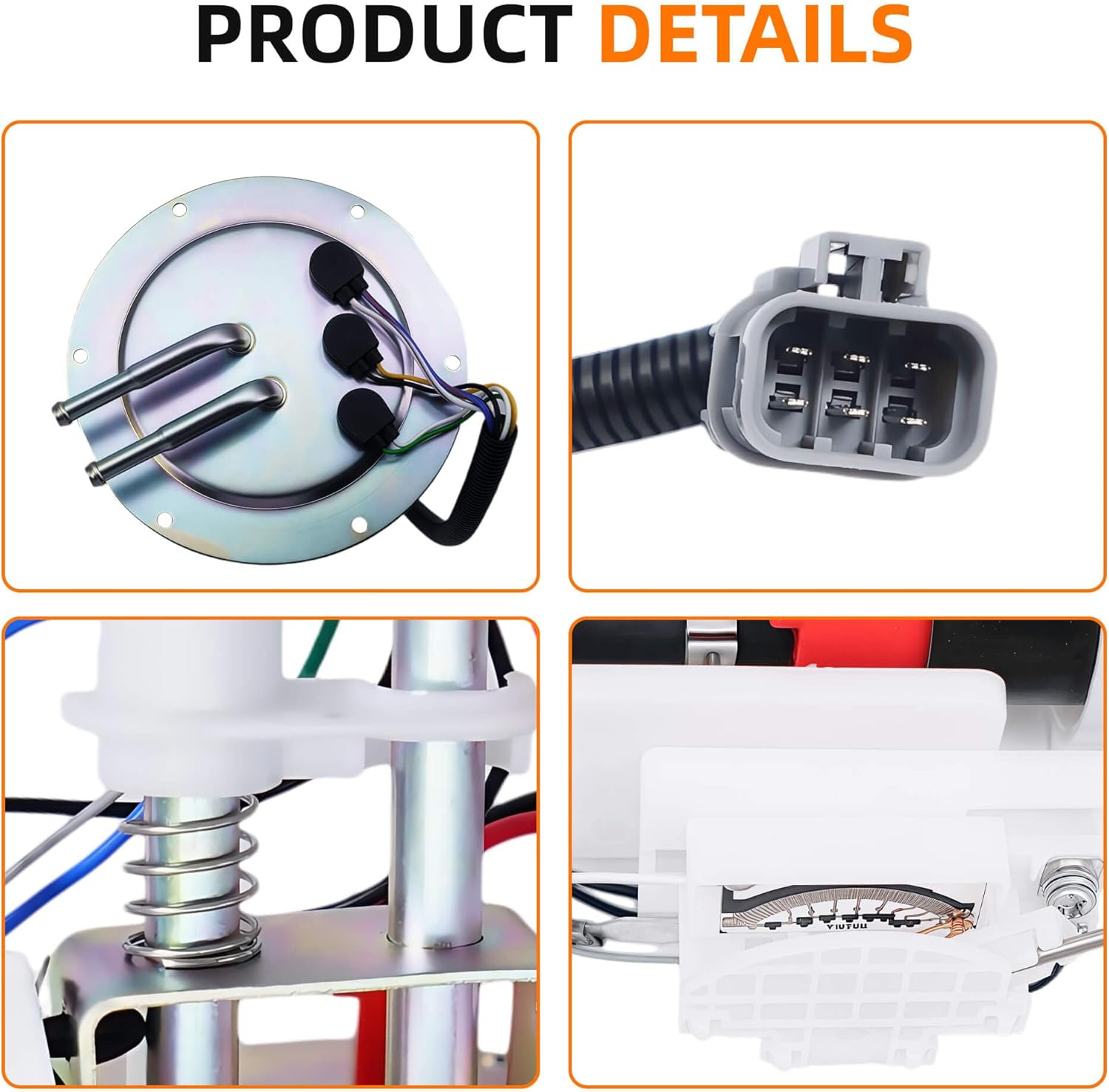 17040-8B000 Fuel Pump Assembly Compatible with 1992-1997 Nissan D21 Hardbody Pickup 2.4L, Replace 17040-3B000, 17040-S3801 - Image 6