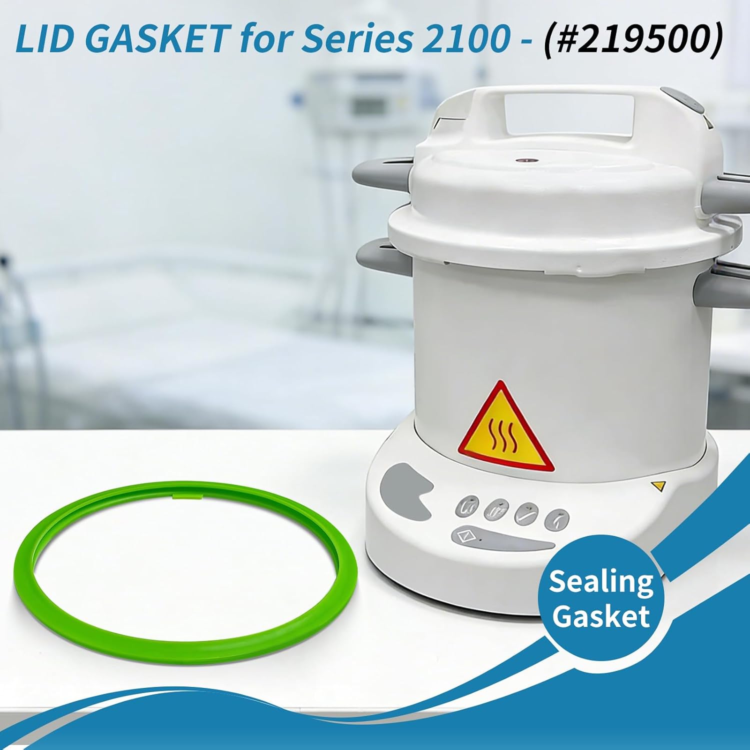 219500 for Prestige Classic 2100 Gasket Chamber Lid Door Seal Replacement Part #KVG001 for KavoKlave 2100, Standard 2100, Extended Plus 2100, Classic 2100 Gasket
