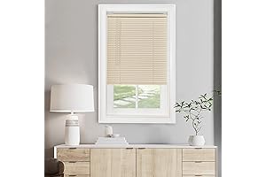 Vinyl Mini Blinds for Windows | Alabaster 1" Slat, 31" x 48"