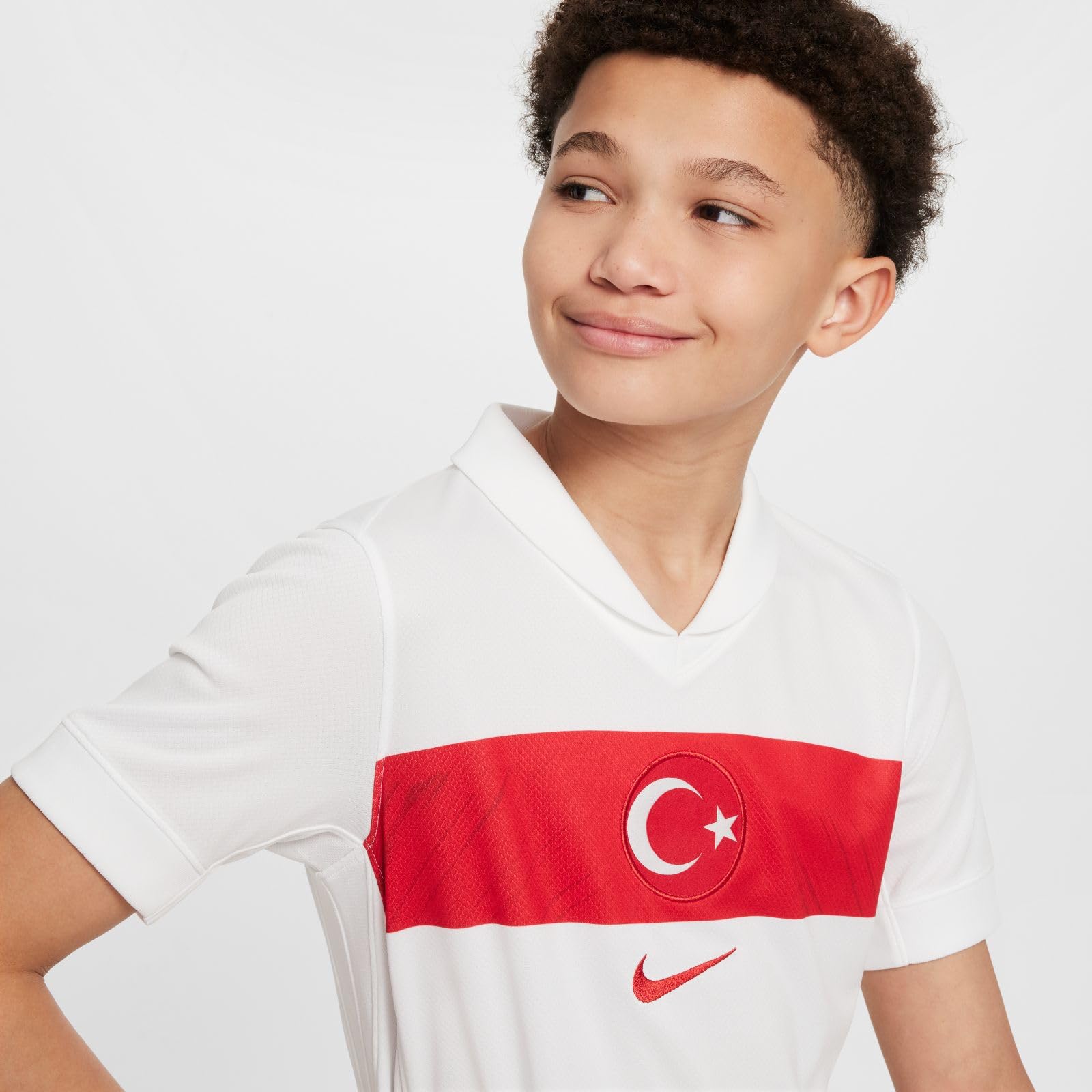 NIKE Primera Equipación Stadium Turquía 2024/25 Camiseta de Fútbol Replica Dri-fit - Niño/A Shirt Unisex niños (Pack de 1)