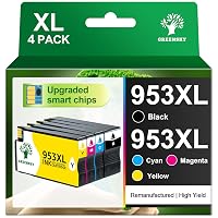 GREENSKY 953XL 953 XL Rigenerato per Cartucce HP 953XL Multipack 4 Colori