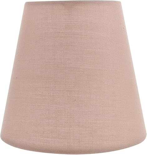 Miniatura 9 de Uonlytech Apliques de pared, pantalla de lámpara colgante de tela moderna, pantalla de tambor con clip, cubierta de lámpara colgante redonda,