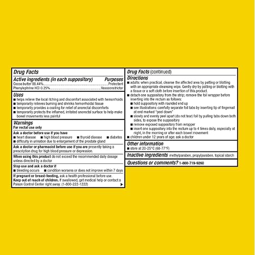 Miniatura 2 de Equate - Supositorios hemorroidales, 24 unidades (paquete de 02), 48 en total + pegatina Me Gustas