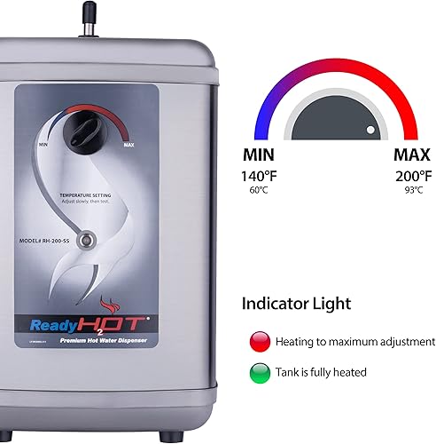 Miniatura 2 de Ready Hot  Sistema despachador de agua caliente de acero inoxidable RH-200-F560-BN
