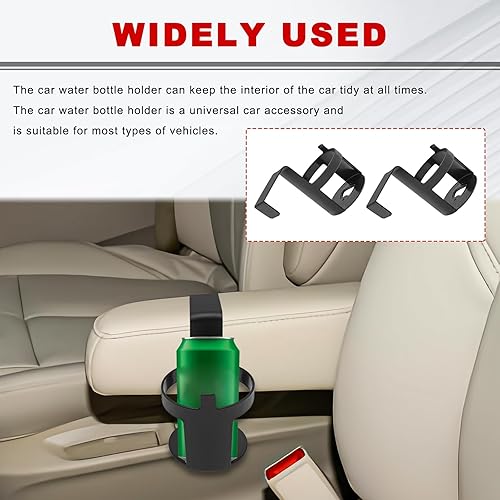 Miniatura 7 de 2 portavasos negro, impermeable y duradero, portátil, multifuncional, se adapta a la mayoría de tamaños de tazas, portavasos que se adaptan a la