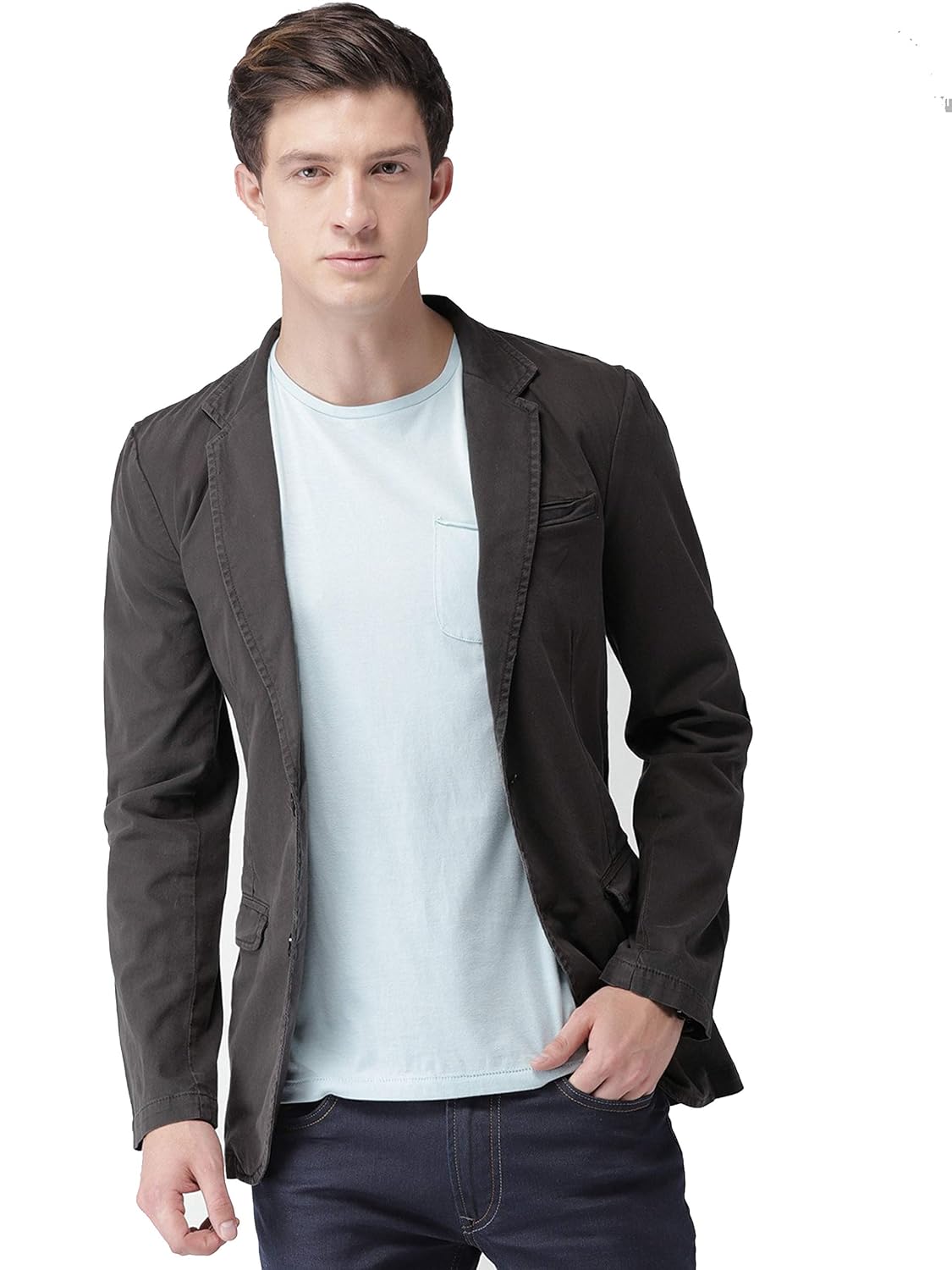charcoal blazer men