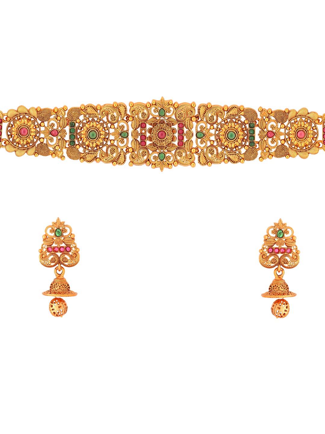 Yellow Chimes Traditional Jewellery Set for Women Ethnic Temple Jewellery Set Gold Plated Jewelry Set Traditional Long Haram Necklace Set for Women and Girls (Model-1) (B0B1TL1TZG) Amazon Price History, Amazon Price Tracker