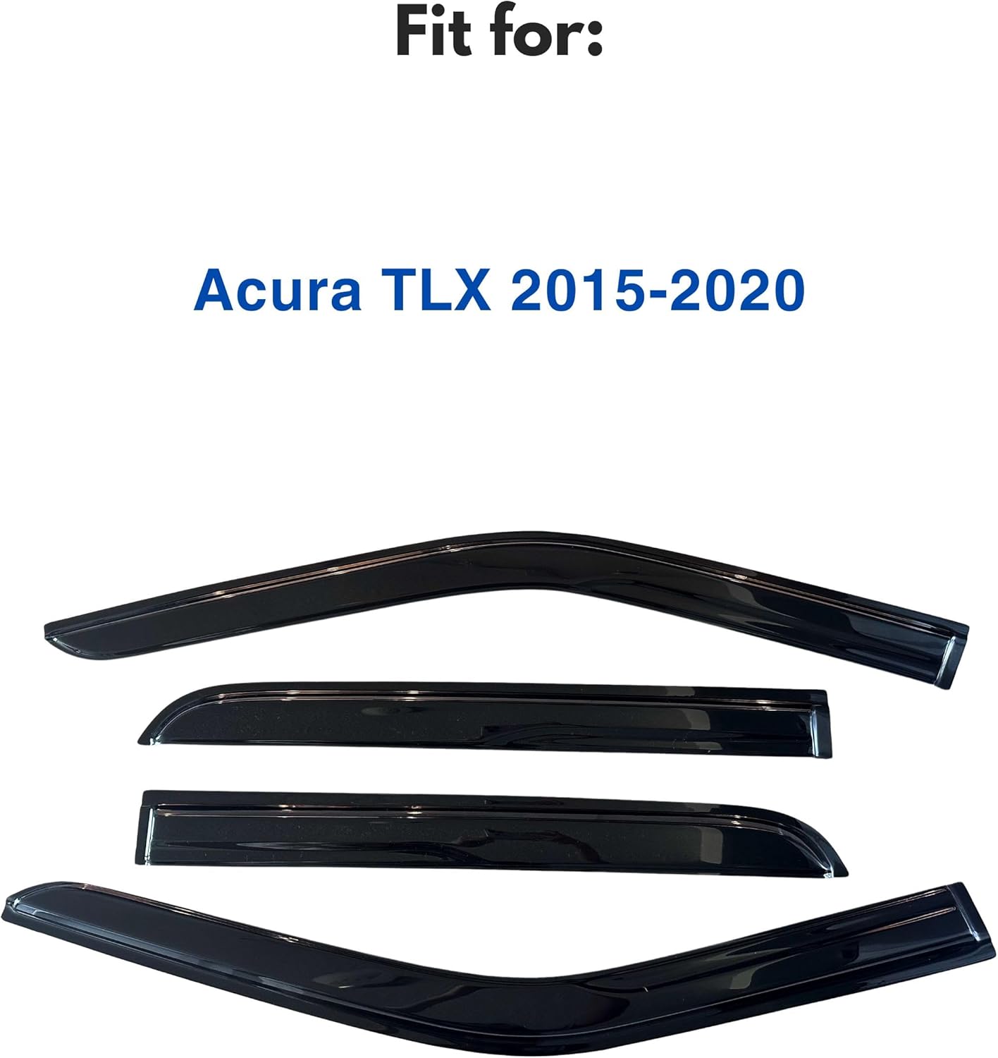 IG Window Visors Fit for 2015-2020 Acura TLX, Out-Channel Rain Guards Vent Wind Deflectors 4PC, Car Accessories for 15-20 Acura TLX 2015-2020 TLX