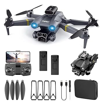 dRoNe wItH hD DuAl cAmErA BrUsHlEsS MoToR, oNe cLiCk tAkEoFf/lAnDiNg FlIp rOlLiNg gEsTuRe cOnTrOl wI-Fi cAmErA ReMoTe cOnTrOl dRoNe wItH FoLlOw mE FuNcTiOn (M3 MAX)