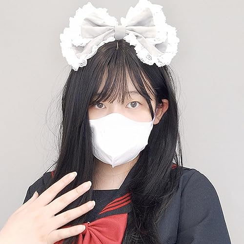 Miniatura 3 de Lolita tocado de criada de encaje grande bowknot accesorios para el cabello de sirvienta cosplay diadema lindo lazo lazo para el pelo accesorios