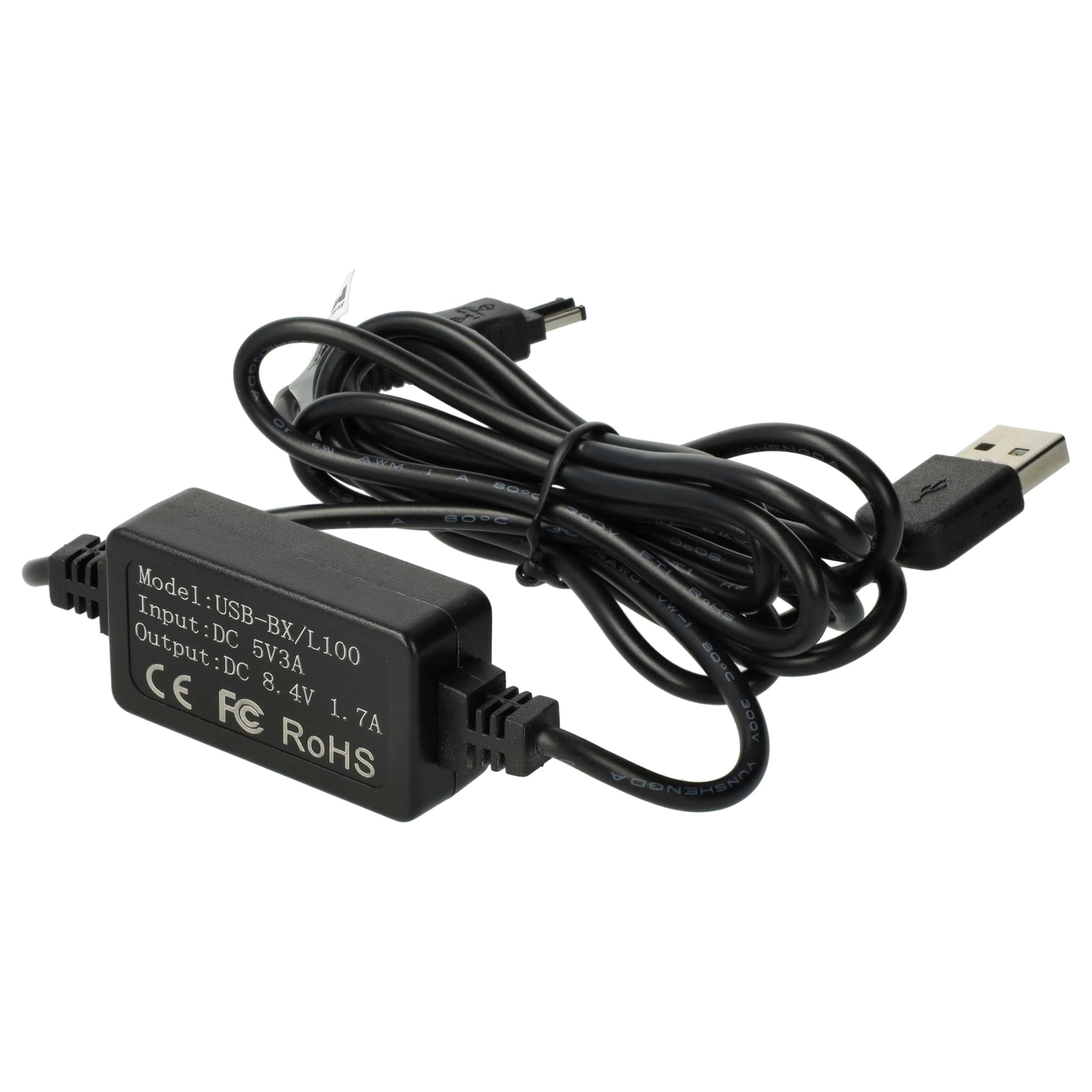 Caricabatterie USB BOKA Per Sony DCR-TRV245/250/255/260 - Cavo 5ft